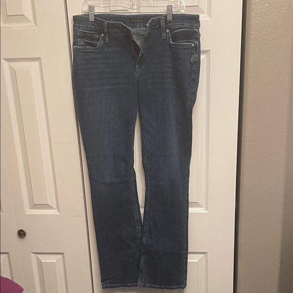 Silver Jeans Dark Blue Women's Straight Leg Jeans - Picture 1 of 5